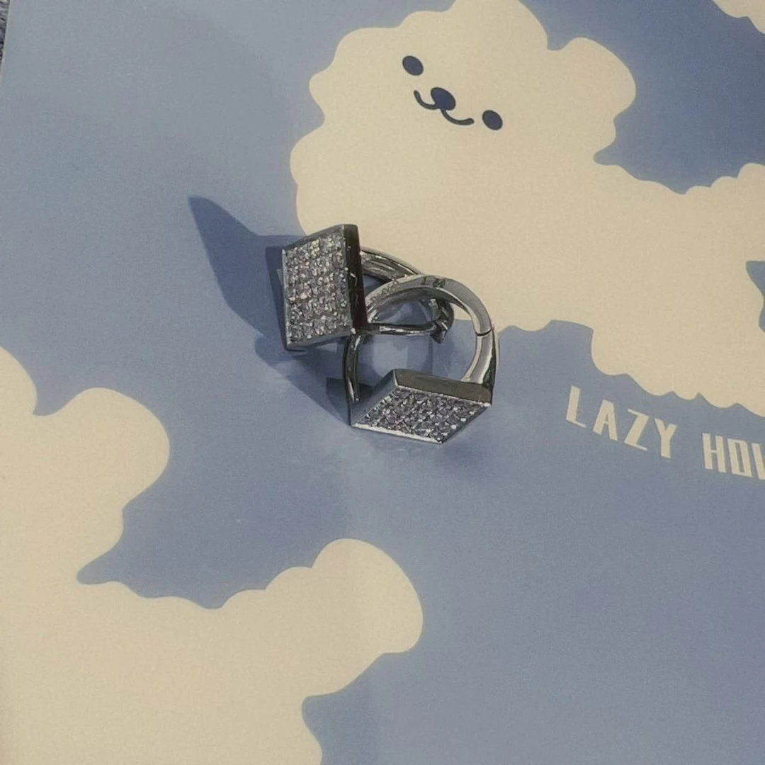 铂金Pt950耳饰   3.15克