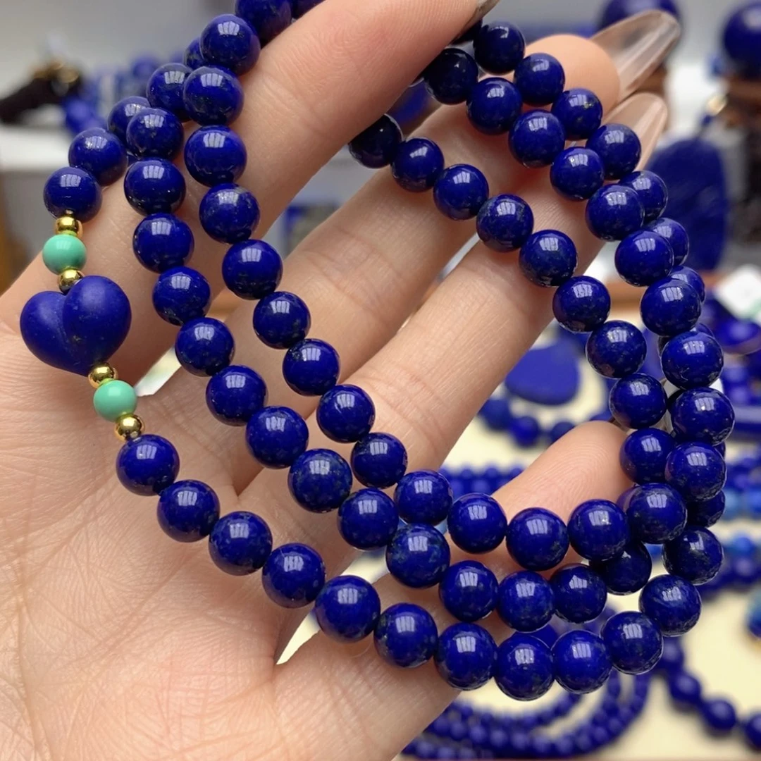 青金石未镶嵌手链6mm