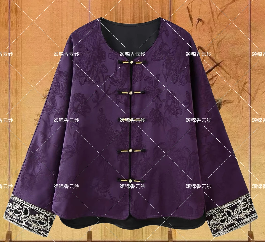 【沧】花锦绣 新中式文艺重工气质复古上衣