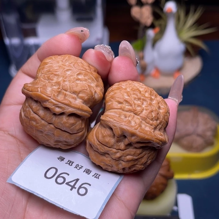 把件文玩核桃南瓜墩42-0646