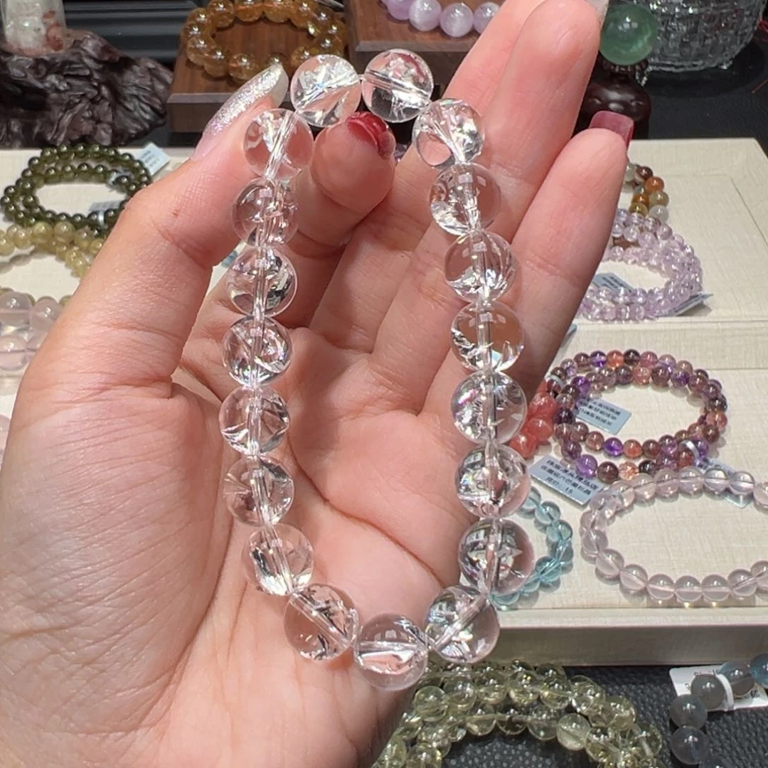 水晶手串未镶嵌沐*10m白利姆利亚不退换