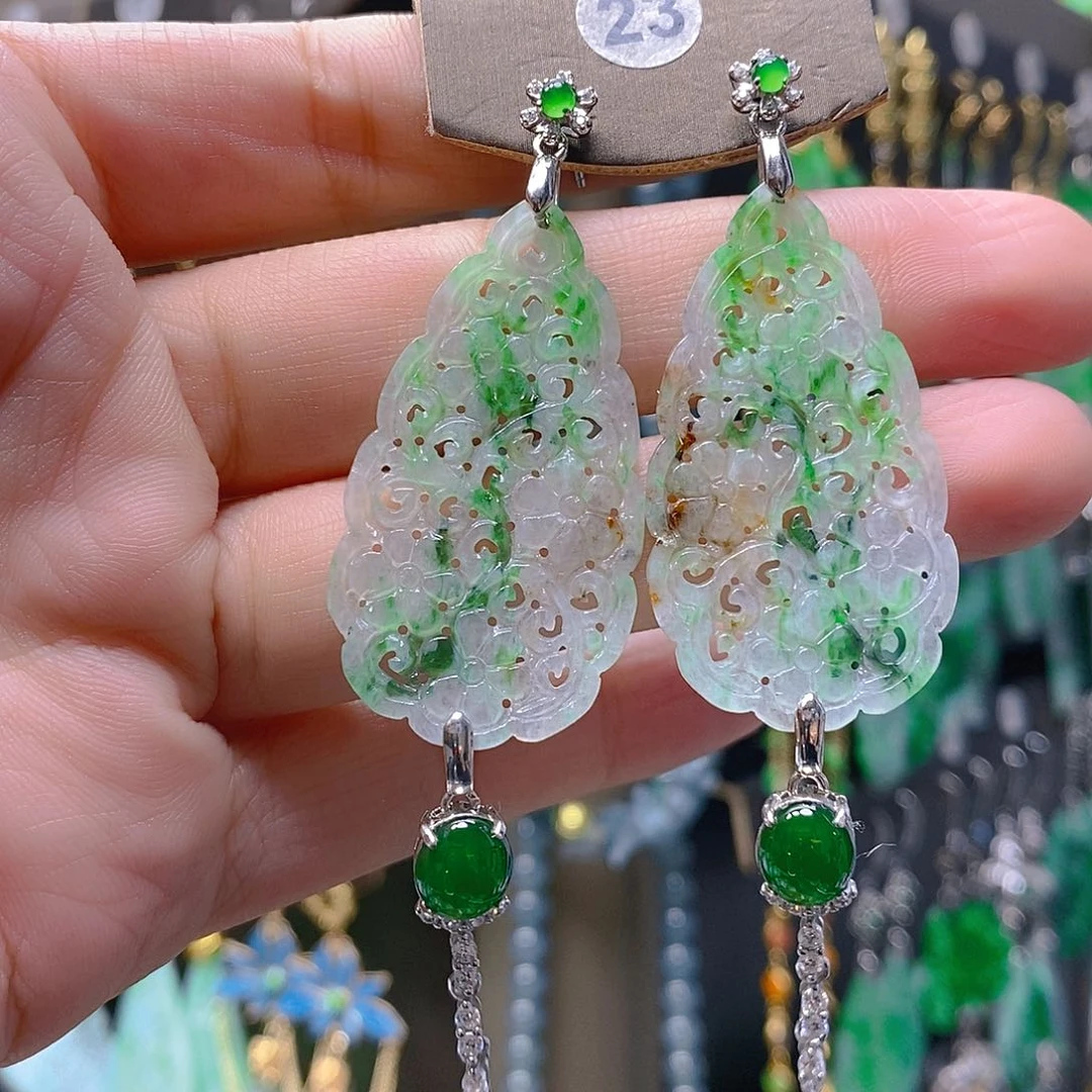 未镶嵌翡翠耳饰翡翠