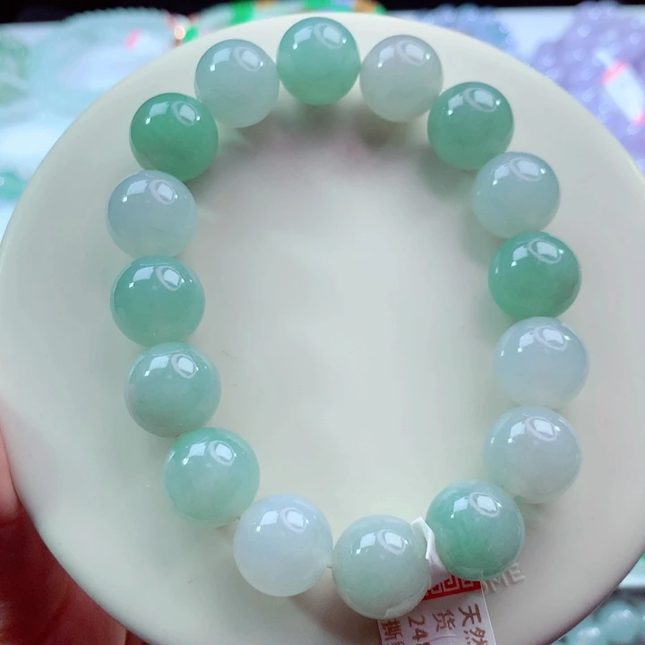 翡翠未镶嵌手链卡13.3