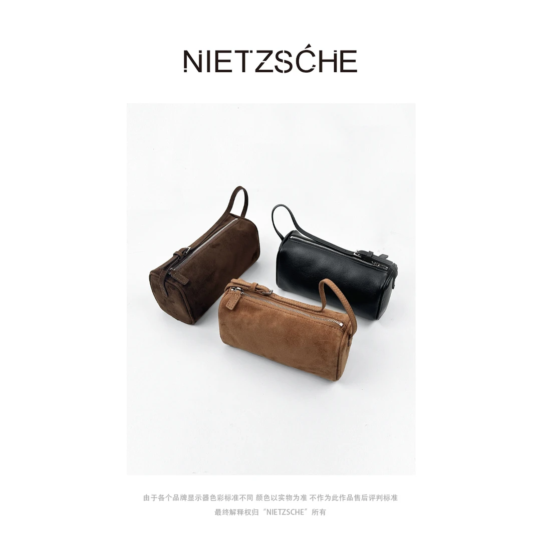 Nietzsche｜r*w笔筒包｜升级版_内里真皮 小方包手提腋下包包252