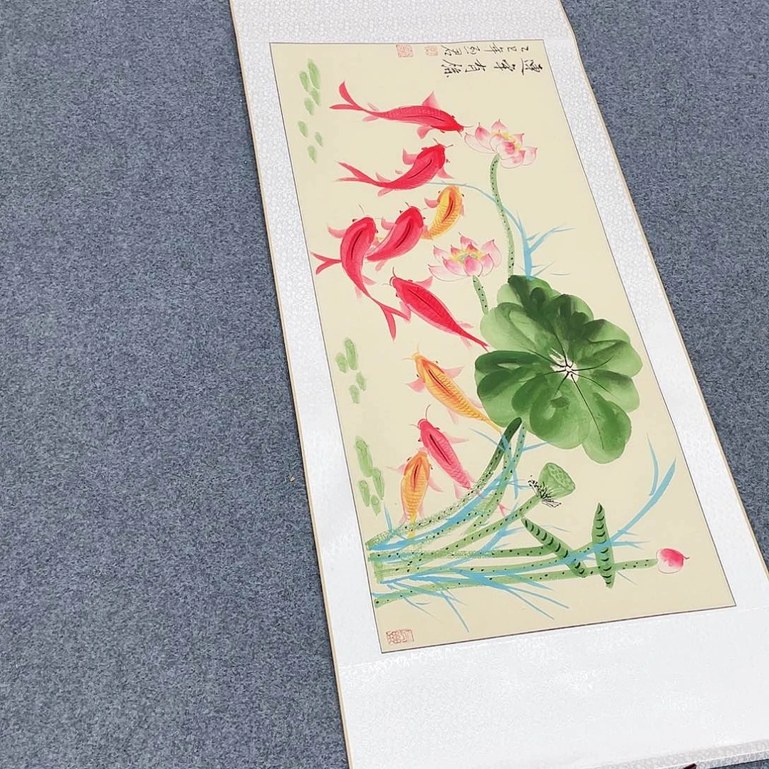 国画手绘手写作品