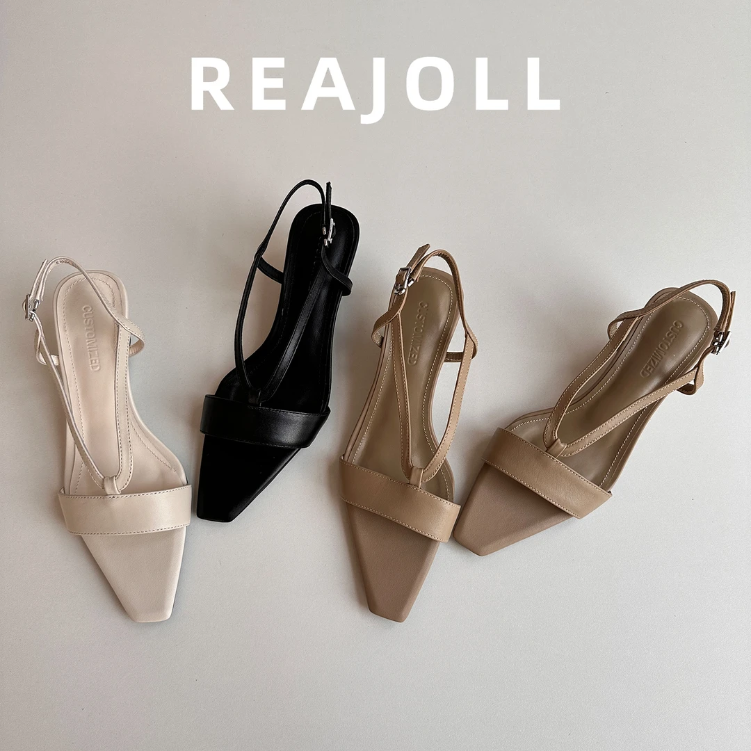 凉鞋女夏外穿2025新款法式小众设计坡跟绝美不累脚时尚气质高跟鞋