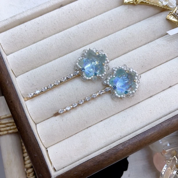 B584高品质星空五角星一对一字夹