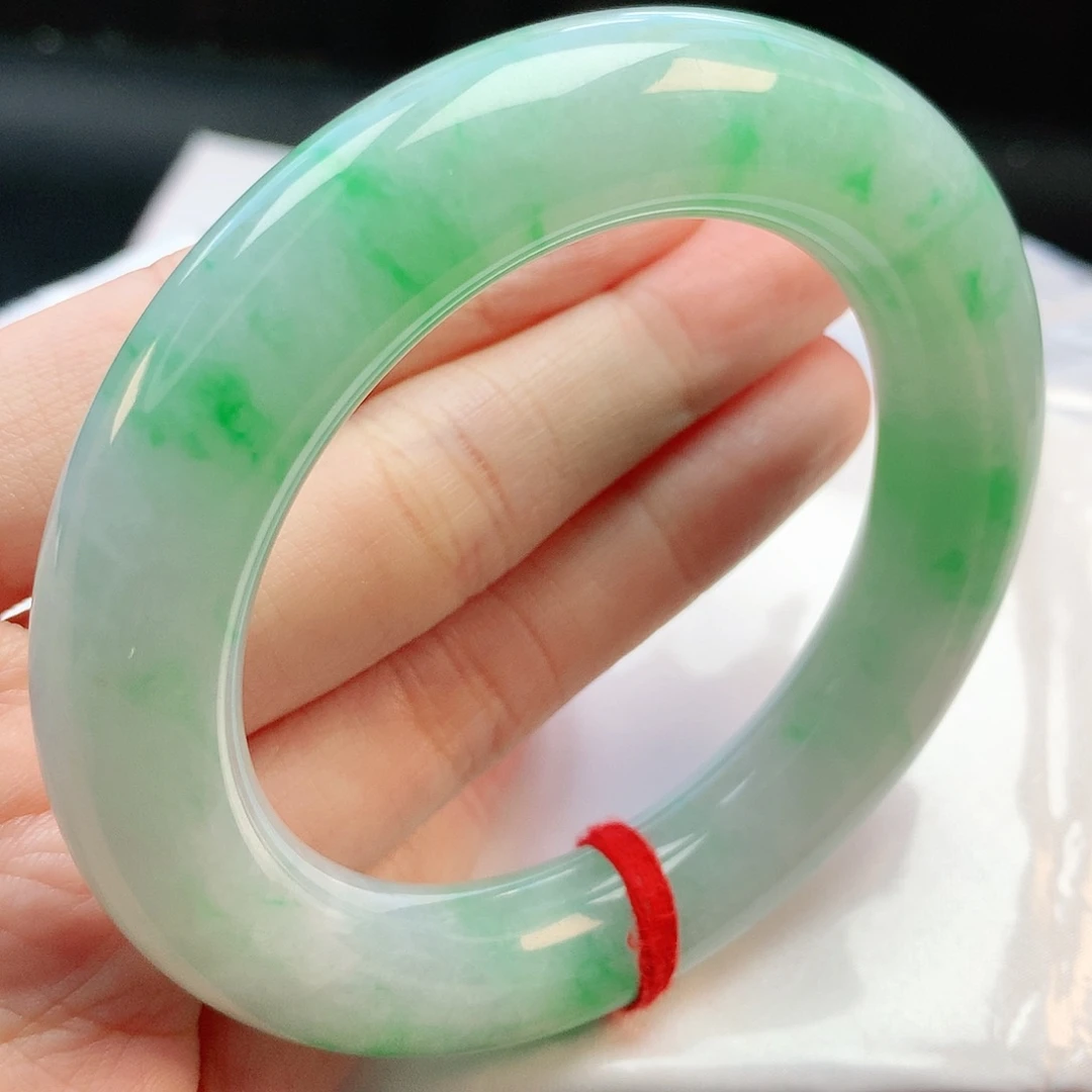 未镶嵌手镯翡翠55圆条882768