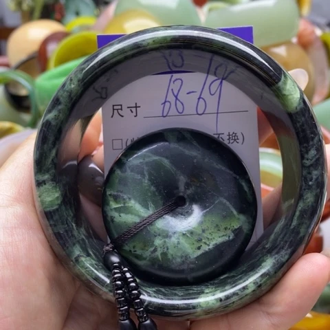 未镶嵌蛇纹石玉手镯