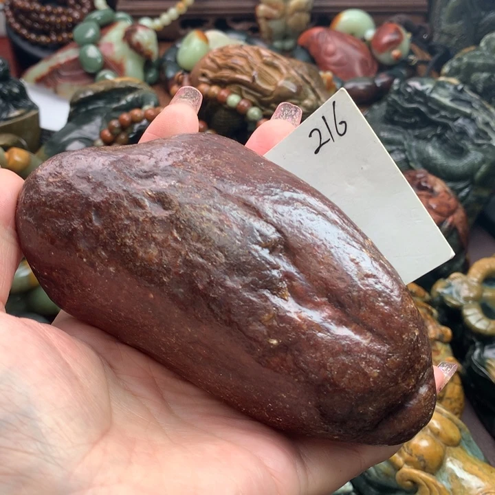 岫岩河磨玉（透闪石质玉）把件未镶嵌