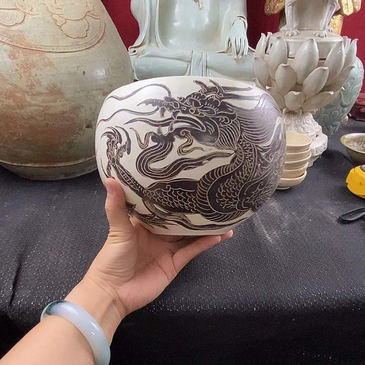 瓷片磁州窑的一个大钹