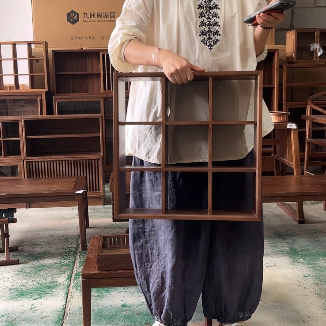 木（非红木类）黑胡桃木9格
