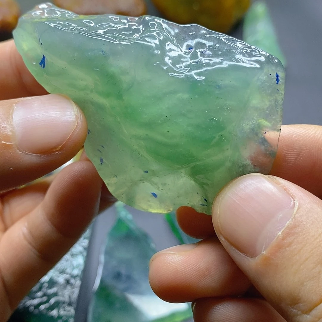定制翡翠未镶嵌翡翠片料定制