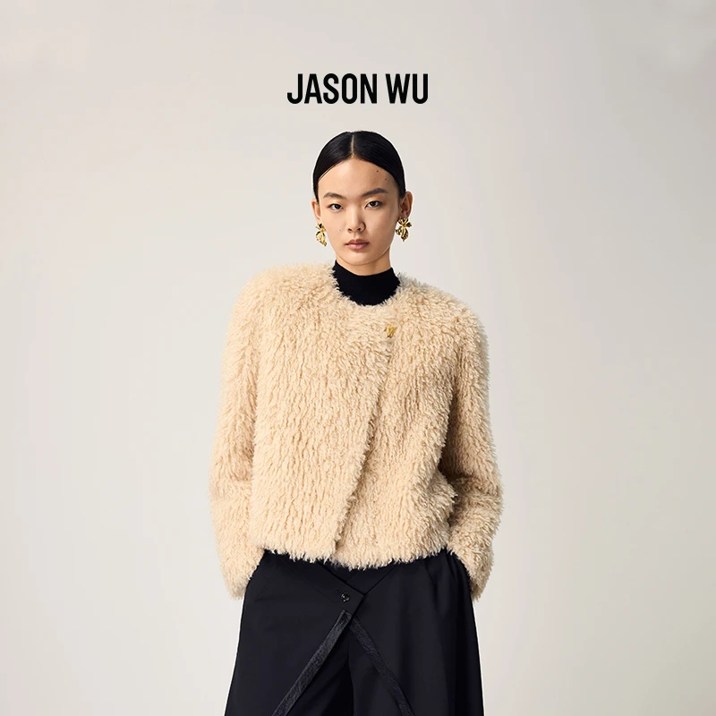 JASON WU25秋冬新款皮草时尚高档气质廓形短款外套63JF2519502