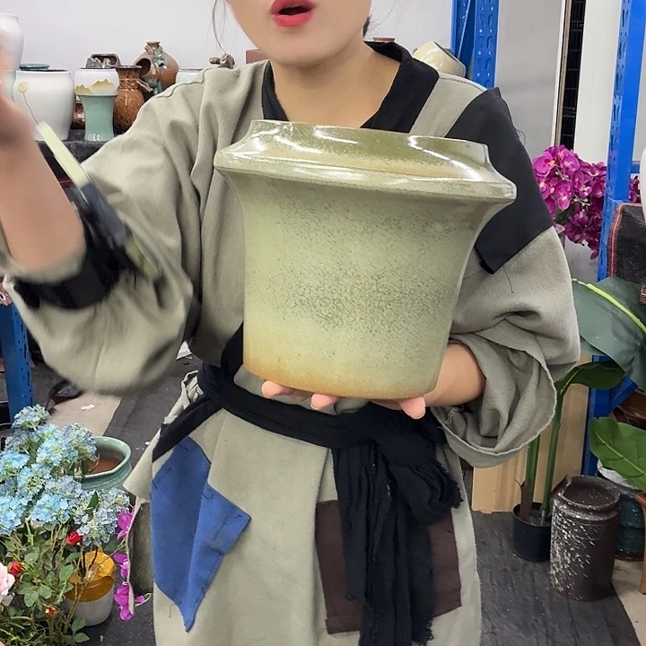 18×22 -粗陶花盆有孔