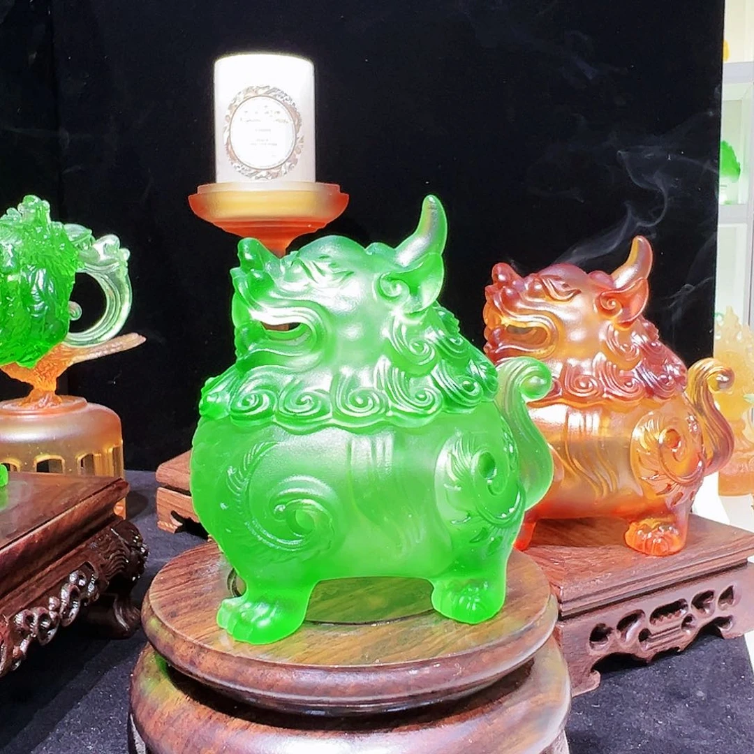 【闪购商品】手工艺品琉璃狻猊香炉小号