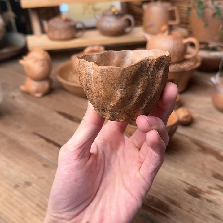 国****)原矿老岩泥手工杯六个