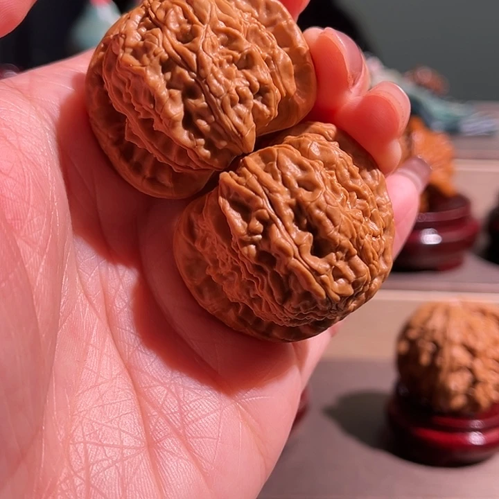文玩核桃把件白狮子