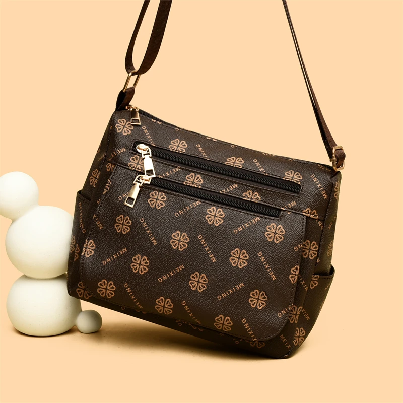 （长25cm高21cm厚12cm）高品质时尚中老年妈妈包单肩斜挎