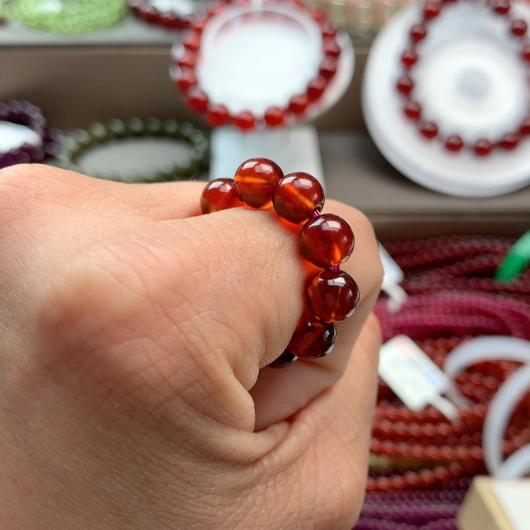 石榴石手串未镶嵌别***@7.5