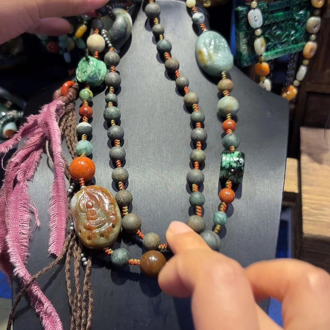 翡翠未镶嵌颈饰原创