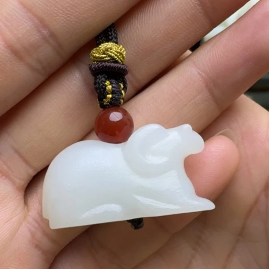 和田玉挂件未镶嵌独****3