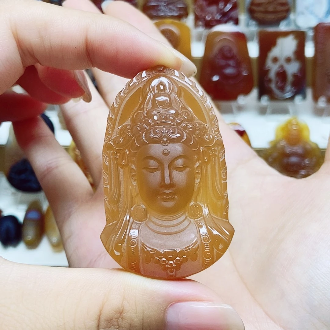w***d玛瑙/玉髓颈饰未镶嵌