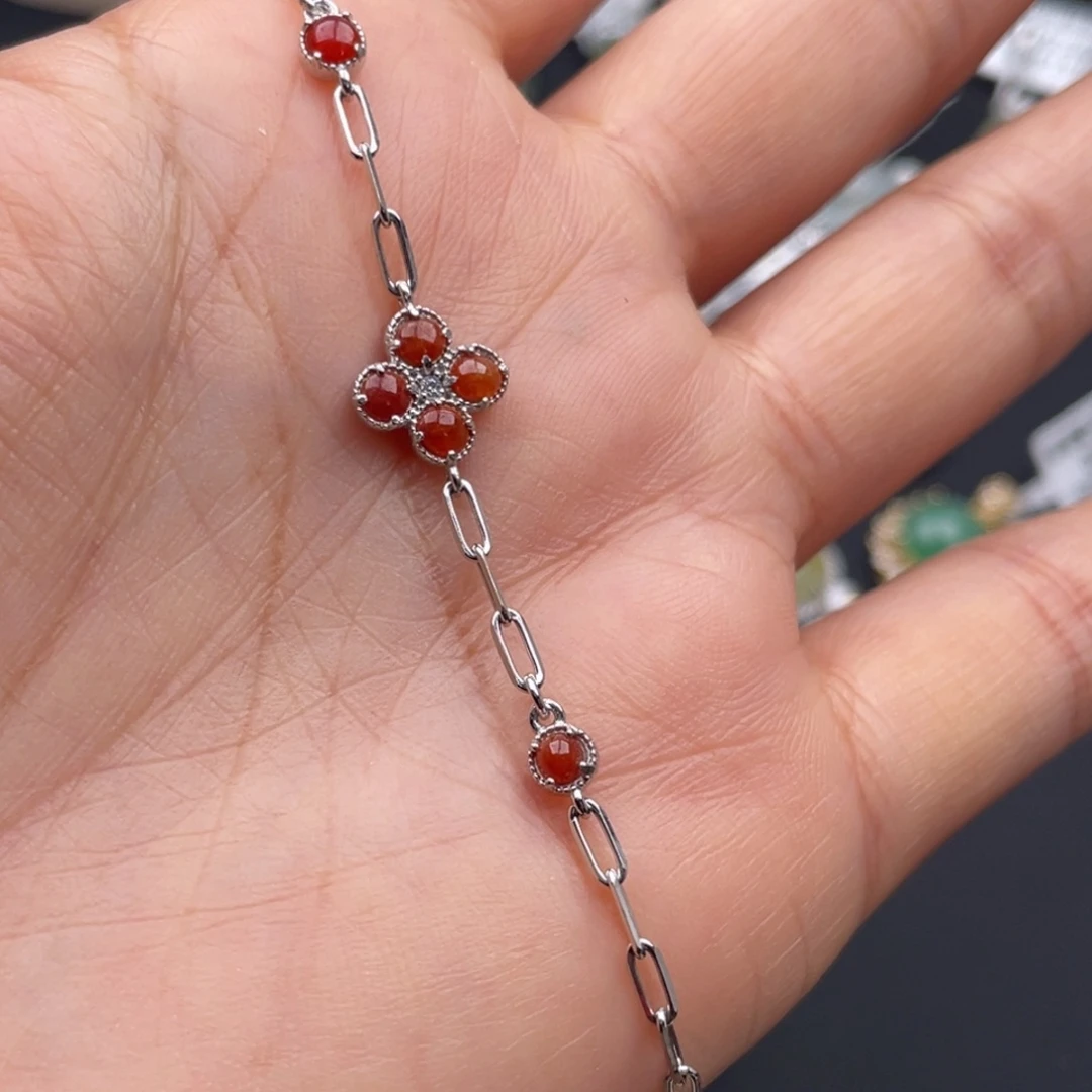 翡翠银S925镶嵌吊坠(不含链)