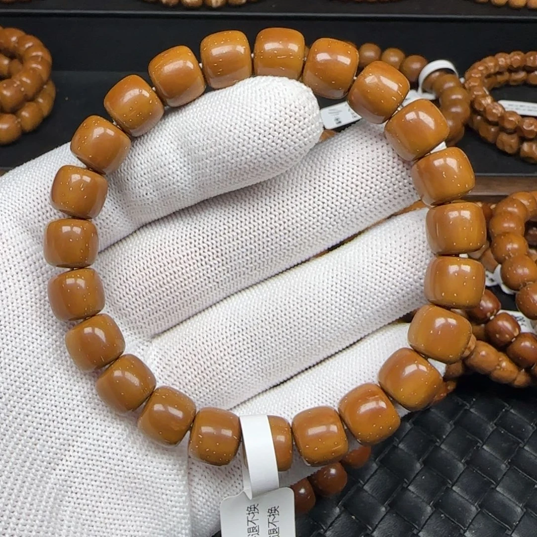 正***方紫金鼠手串10.5mm实心老型（毕业款）黄金甲275