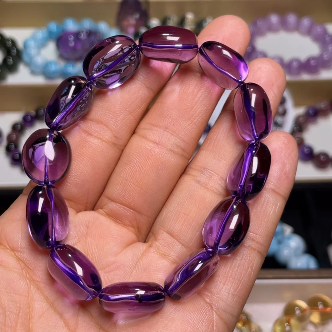 水晶手链未镶嵌巴西紫水晶