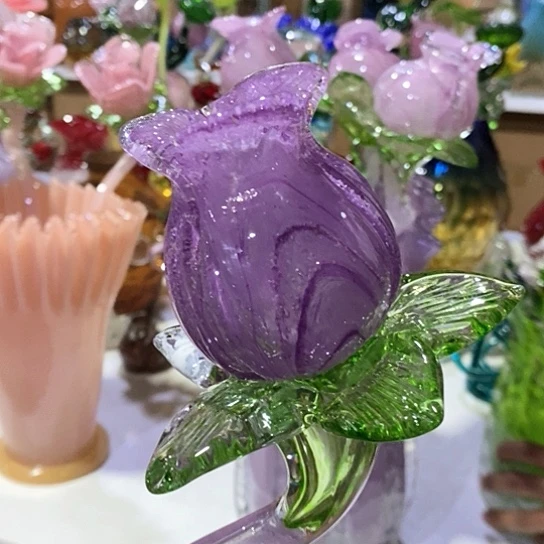 琉璃白*花瓶高45厘米宽9厘米