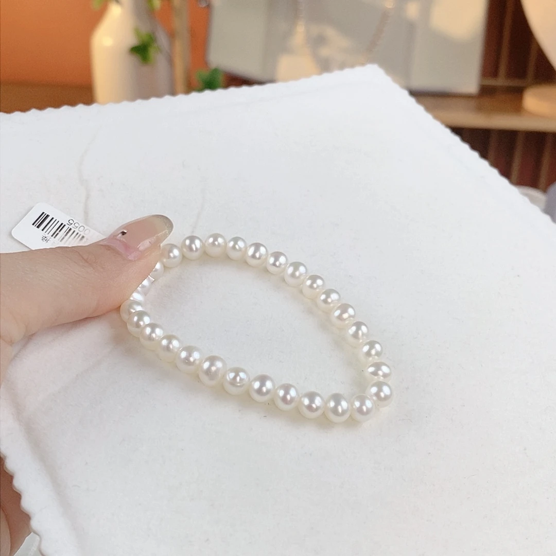 淡水珍珠手链银S925镶嵌