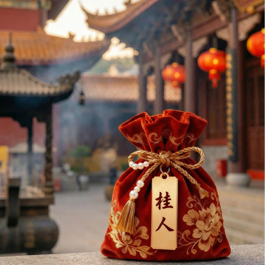 5号开韵贵人【五侯山直发师傅手绘】来财十二生肖挂饰福卡守护福袋