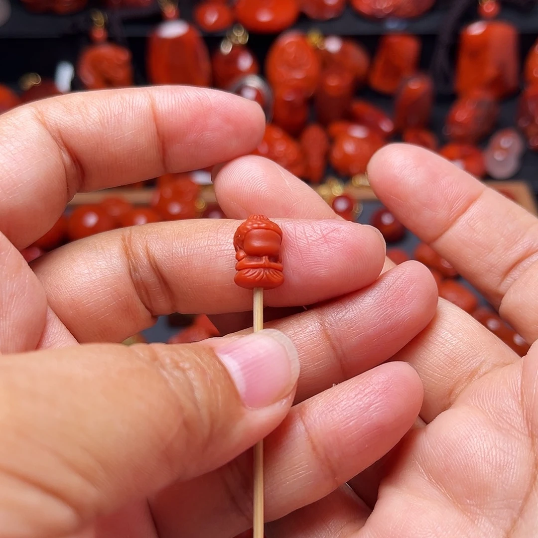 南红玛瑙未镶嵌配饰无相佛8.5mm