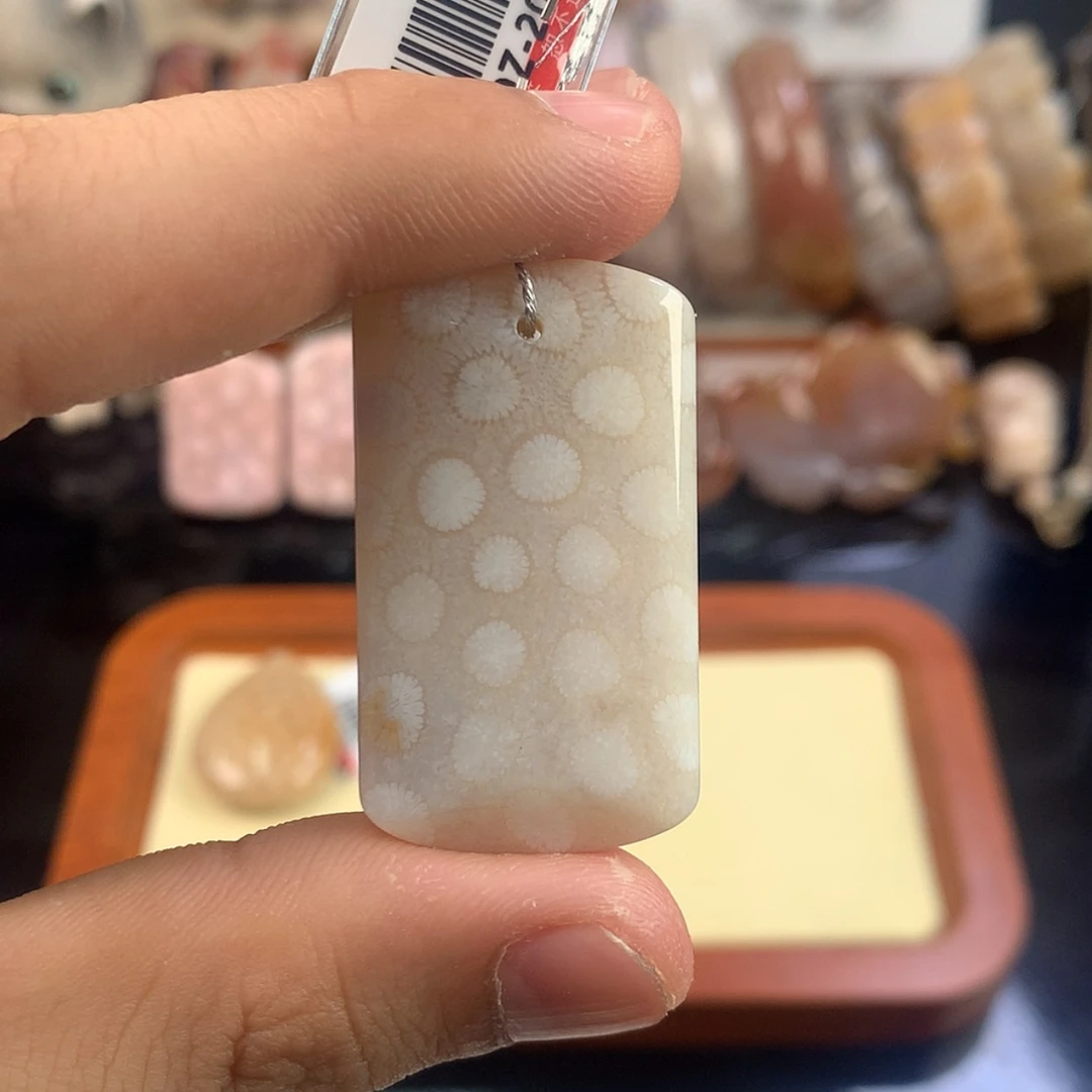 【闪购商品】硅化珊瑚（珊瑚玉）未镶嵌颈饰8号