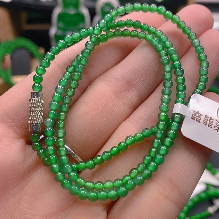 颈饰未镶嵌翡翠翡翠项链