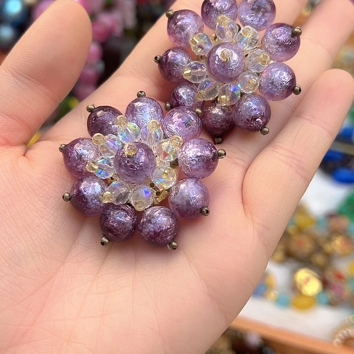 琉璃颈饰露*?编号342 耳夹