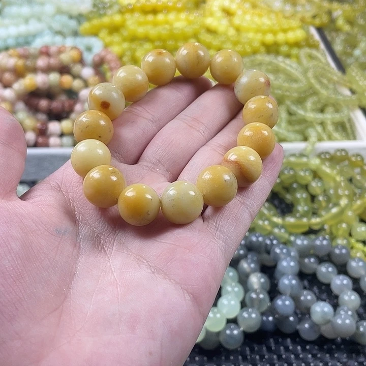 蛇纹石玉未镶嵌手链