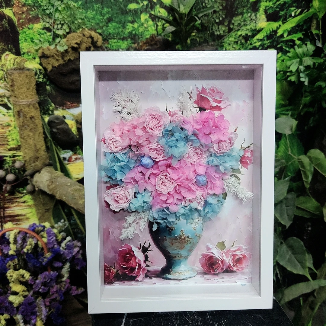 【袖鹅】永生花画框  32高23宽