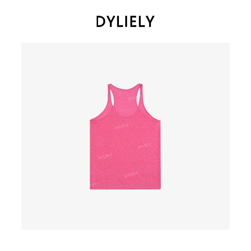 DYLIELY 【舒爽亚麻】时尚清凉工字内搭背心女简约休闲上衣T25169