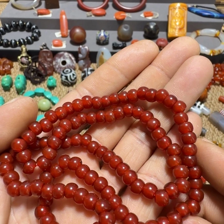 笑***生玛瑙/玉髓未镶嵌手链