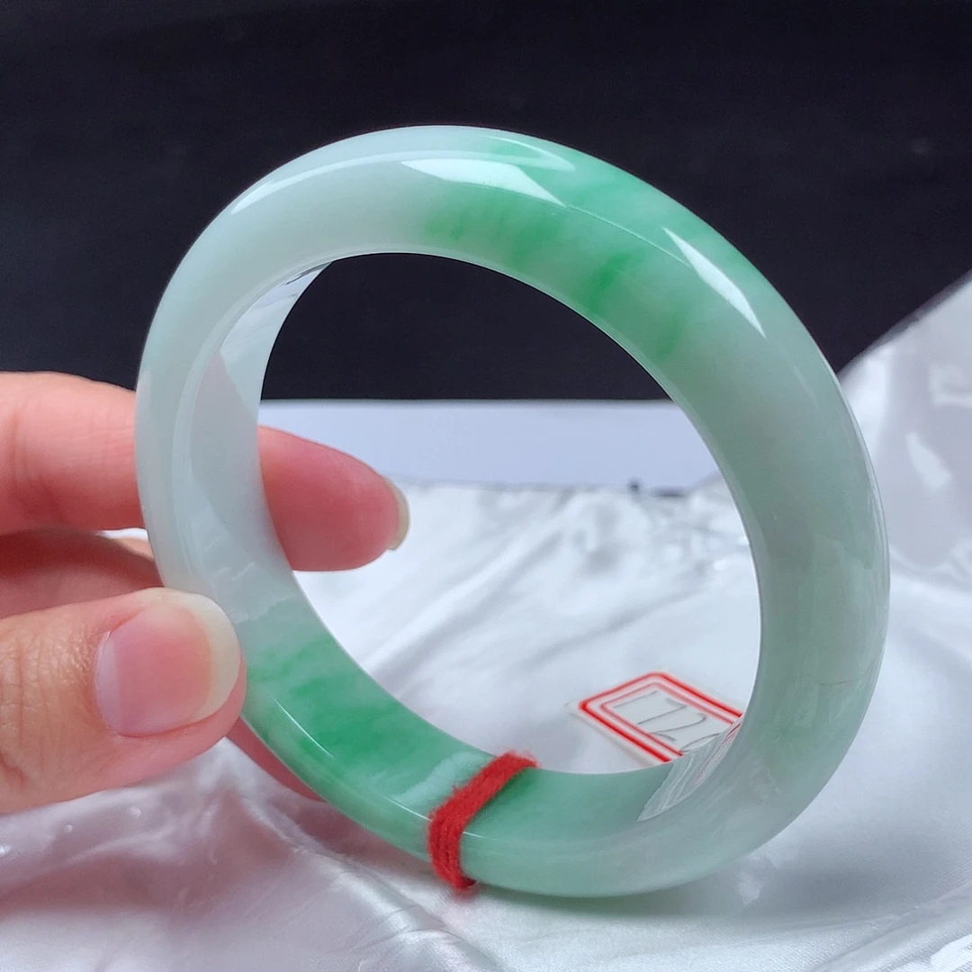 翡翠未镶嵌手镯60圈s1720