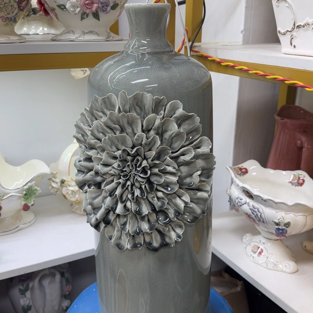 瓷片陶瓷工艺花瓶摆件