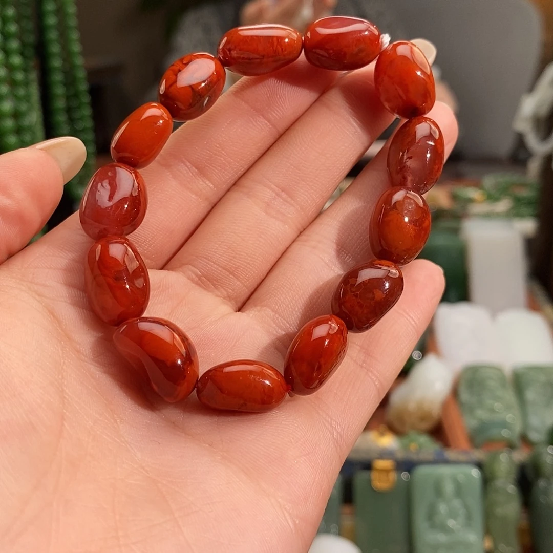 南红玛瑙未镶嵌手串