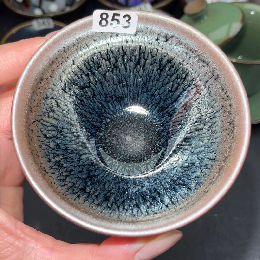茶盏853 建盏单盏放大漏……