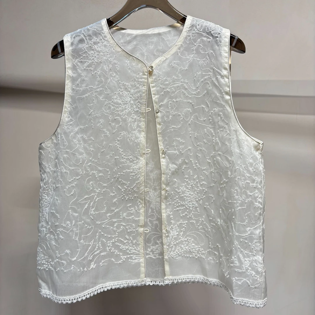 新中式刺绣马甲MJ778