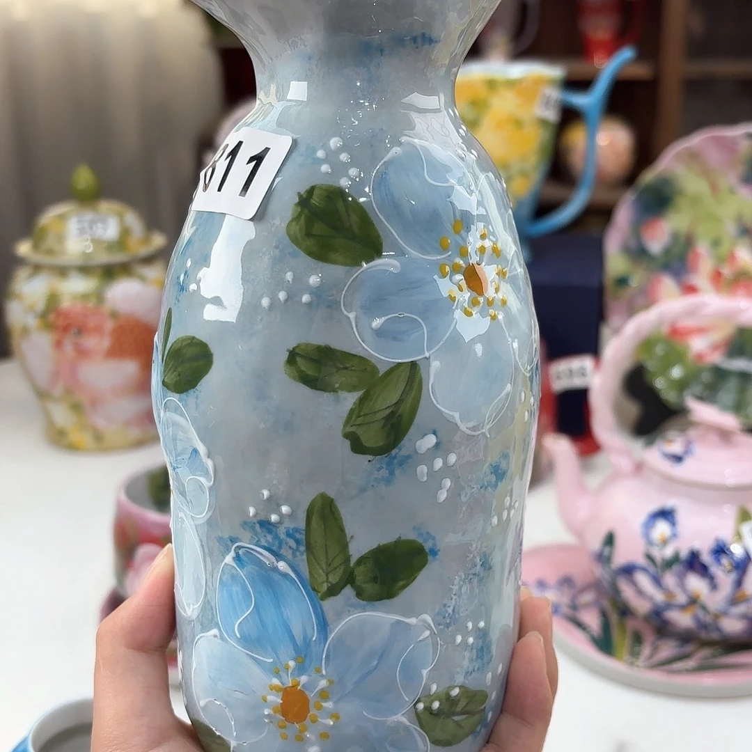景德镇手绘高温釉下彩陶瓷茶具