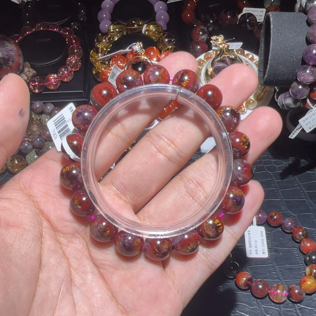 小***w手链水晶未镶嵌11mm天眼极光手链