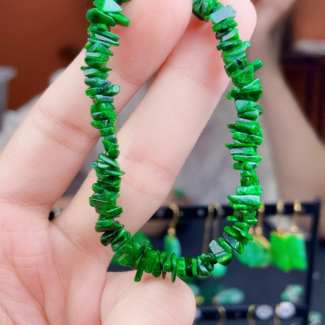 翡翠未镶嵌耳饰饰品