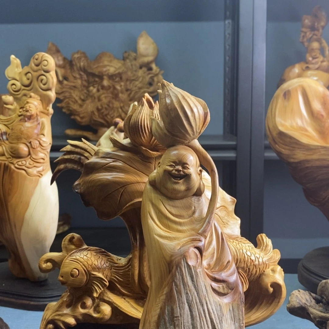 柏木（崖柏）青**蓝精品工艺品